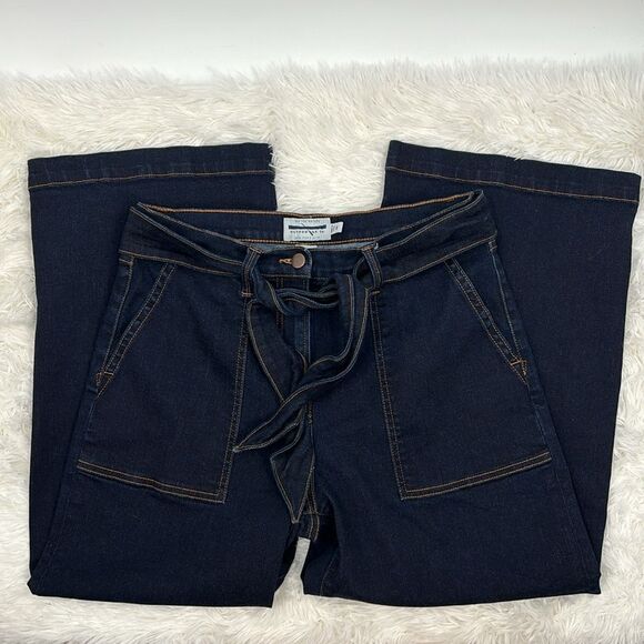 Guideboat Denim Co. Dark Wash Denim Wide Leg Jeans Size 8 - Picture 11 of 11